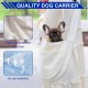 Sling Dog Carrier Bag Puppy Dog Carrier Bag up to 5 kg Dog Sling for Small Dogs Pet Shoulder Bag Dog for Walks and Outdoor Activities, Pack of 1, White