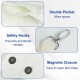 Sling Dog Carrier Bag Puppy Dog Carrier Bag up to 5 kg Dog Sling for Small Dogs Pet Shoulder Bag Dog for Walks and Outdoor Activities, Pack of 1, White