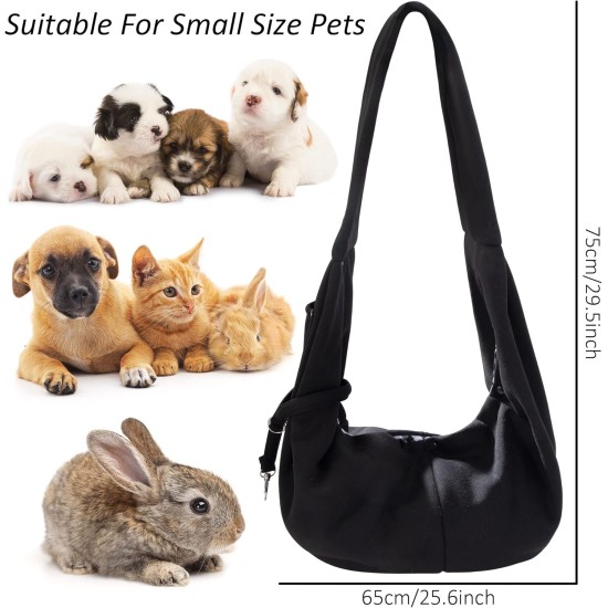 Sling Dog Small Cat Pets Shoulder Bag Dogs Free Travel Bag with Front Pocket Pet Bag for Walking Outdoors, Dog Carry Bag up to 5 kg Sling Dog Small Cat Pets Shoulder Bag Dogs Free Travel Bag with Front Pocket Pet Bag for Walking Outdoors, Dog Carry Bag up to 5 kg