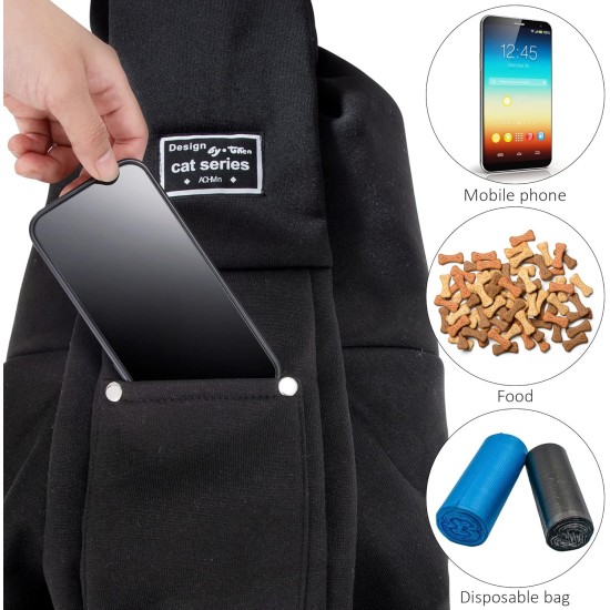 Sling Dog Small Cat Pets Shoulder Bag Dogs Free Travel Bag with Front Pocket Pet Bag for Walking Outdoors, Dog Carry Bag up to 5 kg Sling Dog Small Cat Pets Shoulder Bag Dogs Free Travel Bag with Front Pocket Pet Bag for Walking Outdoors, Dog Carry Bag up to 5 kg