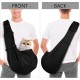 Sling Dog Small Dogs Cat Sling Hands-Free Sling Cat Sling for Pets with Adjustable Shoulder Strap for Walks and Outdoor Activities Black Sling Dog Small Dogs Cat Sling Hands-Free Sling Cat Sling for Pets with Adjustable Shoulder Strap for Walks and Outdoor Activities Black