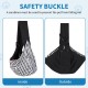 Sling Dog and Cat, Dog Bag for Hanging, Carry Bag Dog for Walks and Outdoor Activities, Load Capacity up to 15 kg (Black)