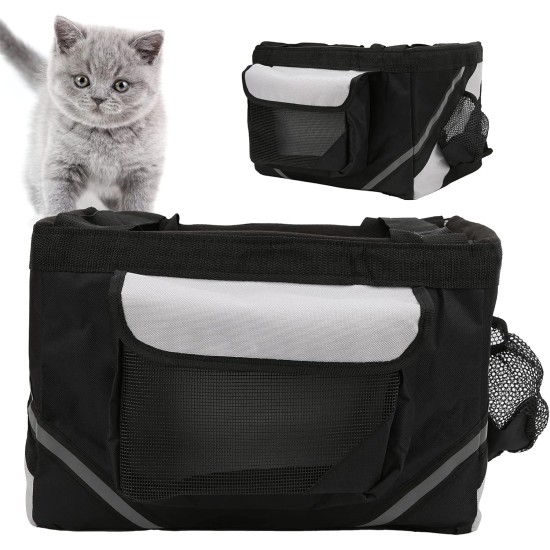 Snufeve6 Bicycle Basket for Dogs, Heavy Duty 15 x 11 x 9.8 Inch Oxford Fabric Waterproof Removable Bike Bag for Small Medium Dogs Snufeve6 Bicycle Basket for Dogs, Heavy Duty 15 x 11 x 9.8 Inch Oxford Fabric Waterproof Removable Bike Bag for Small Medium Dogs