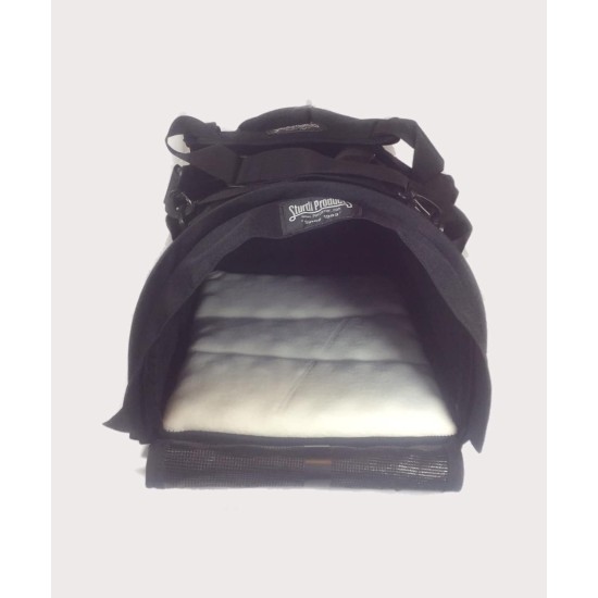 SturdiBag Pet Carrier Medium Height Flexible Height for Cats and Dogs, Soft Sides with Safety Clips and Seat Belts, Black, 15" x 12" x 12" (PN: SB1.5-PRO-BL) SturdiBag Pet Carrier Medium Height Flexible Height for Cats and Dogs, Soft Sides with Safety Clips and Seat Belts, Black, 15" x 12" x 12" (PN: SB1.5-PRO-BL)