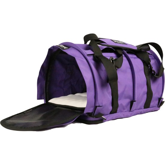 SturdiBag XL Pet Travel Carrier - Flexible Height for Cats and Dogs, Soft Sides with Safety Clips and Seat Belts, Purple, 20" x 16" x 12" (PN: SB3-PRO-P) SturdiBag XL Pet Travel Carrier - Flexible Height for Cats and Dogs, Soft Sides with Safety Clips and Seat Belts, Purple, 20" x 16" x 12" (PN: SB3-PRO-P)