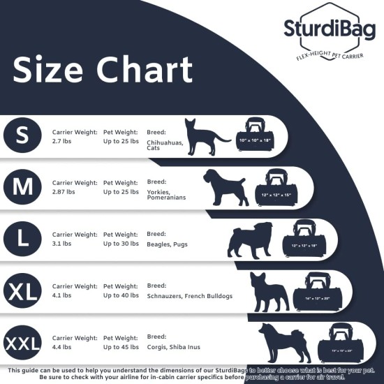 SturdiBag XL Pet Travel Carrier - Flexible Height for Cats and Dogs, Soft Sides with Safety Clips and Seat Belts, Purple, 20" x 16" x 12" (PN: SB3-PRO-P) SturdiBag XL Pet Travel Carrier - Flexible Height for Cats and Dogs, Soft Sides with Safety Clips and Seat Belts, Purple, 20" x 16" x 12" (PN: SB3-PRO-P)