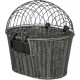 TRIXIE 13107 Dog Basket for Front Bicycle up to 5 kg 44 x 41 x 34 cm with Universal Bracket Woven Dog Bicycle Basket for Handlebar in Chic Wicker Look with Plastic Grille TRIXIE 13107 Dog Basket for Front Bicycle up to 5 kg 44 x 41 x 34 cm with Universal Bracket Woven Dog Bicycle Basket for Handlebar in Chic Wicker Look with Plastic Grille