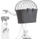 TRIXIE 13107 Dog Basket for Front Bicycle up to 5 kg 44 x 41 x 34 cm with Universal Bracket Woven Dog Bicycle Basket for Handlebar in Chic Wicker Look with Plastic Grille TRIXIE 13107 Dog Basket for Front Bicycle up to 5 kg 44 x 41 x 34 cm with Universal Bracket Woven Dog Bicycle Basket for Handlebar in Chic Wicker Look with Plastic Grille