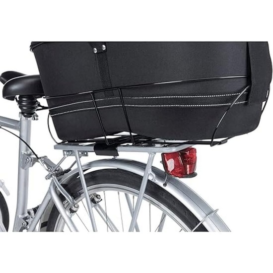 TRIXIE 13110 Long Bicycle Basket for Wide Pannier Rack TRIXIE 13110 Long Bicycle Basket for Wide Pannier Rack