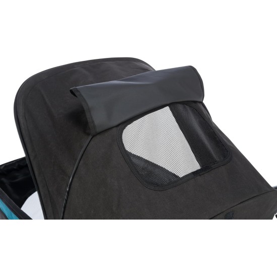 TRIXIE 28960 Dog Pushchair for Dogs, 60 x 112 x 120 cm, 12.5 kg, Black/Petrol Load Capacity up to 20 kg TRIXIE 28960 Dog Pushchair for Dogs, 60 x 112 x 120 cm, 12.5 kg, Black/Petrol Load Capacity up to 20 kg