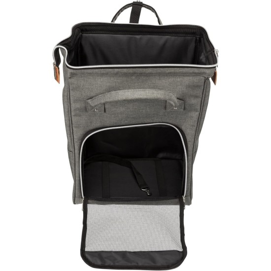 TRIXIE AVA 28840 Dog Backpack – Metal Reinforcement for Dimensional Stability – Opens from Top and Front – Outer Pockets – Short Lead – Removable Base Plate – 32 x 42 x 20 cm – up to 10 kg TRIXIE AVA 28840 Dog Backpack – Metal Reinforcement for Dimensional Stability – Opens from Top and Front – Outer Pockets – Short Lead – Removable Base Plate – 32 x 42 x 20 cm – up to 10 kg