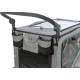 TRIXIE Dog Trailer for Bicycle 41 x 54 x 62 cm, up to 25 kg, Spring-Loaded Dog Bike Trailer with High Front Section, with Extra Large Tailgate, 12800