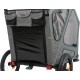 TRIXIE Dog Trailer for Bicycle 41 x 54 x 62 cm, up to 25 kg, Spring-Loaded Dog Bike Trailer with High Front Section, with Extra Large Tailgate, 12800