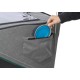 TRIXIE Dog Trailer for Bicycle 59 × 72 × 98 cm up to 45 kg – with Suspension and Large Rear Door – with Parking Brake and Towing Hitch – Reflectors and Signal Flag – 12804