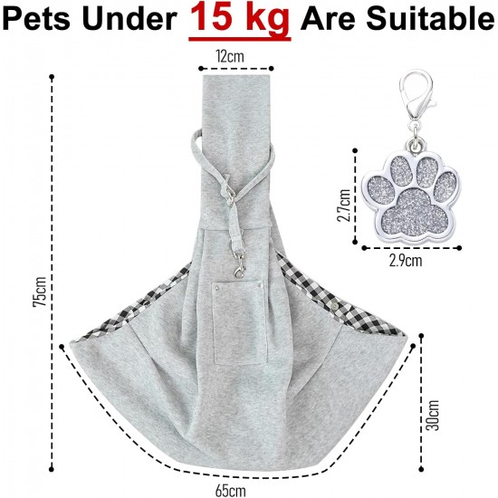 TYXHXTF Adjustable Dog Sling Carrier Bag for Pets, Carry Bag with Pet Tag, Pet Shoulder Bag, Dog Carrier Bag Puppies for Small Dogs for Outdoor Activities TYXHXTF Adjustable Dog Sling Carrier Bag for Pets, Carry Bag with Pet Tag, Pet Shoulder Bag, Dog Carrier Bag Puppies for Small Dogs for Outdoor Activities