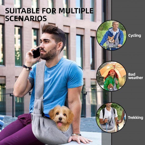 TYXHXTF Adjustable Dog Sling Carrier Bag for Pets, Carry Bag with Pet Tag, Pet Shoulder Bag, Dog Carrier Bag Puppies for Small Dogs for Outdoor Activities TYXHXTF Adjustable Dog Sling Carrier Bag for Pets, Carry Bag with Pet Tag, Pet Shoulder Bag, Dog Carrier Bag Puppies for Small Dogs for Outdoor Activities