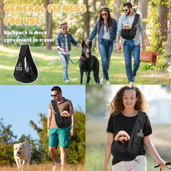 TYXHXTF Bag for Pet, Adjustable Dog Carrier Carrier Bag with Pet Tag, Pet Shoulder Bag, Dog Carrier Bag Puppy for Dogs for Outdoor Activities, Black TYXHXTF Bag for Pet, Adjustable Dog Carrier Carrier Bag with Pet Tag, Pet Shoulder Bag, Dog Carrier Bag Puppy for Dogs for Outdoor Activities, Black