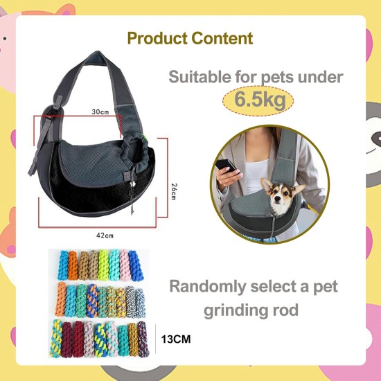 Tchsrim Dog Carrier Bag, Small Dog Carrier Bag, Puppy Shoulder Bag, Pet Transport Bag with Adjustable Shoulder Strap, Dog Carrier, Cat Carrier Bag for Small Dogs, 5 kg Tchsrim Dog Carrier Bag, Small Dog Carrier Bag, Puppy Shoulder Bag, Pet Transport Bag with Adjustable Shoulder Strap, Dog Carrier, Cat Carrier Bag for Small Dogs, 5 kg