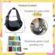 Tchsrim Dog Carrier Bag, Small Dog Carrier Bag, Puppy Shoulder Bag, Pet Transport Bag with Adjustable Shoulder Strap, Dog Carrier, Cat Carrier Bag for Small Dogs, 5 kg