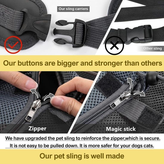Tchsrim Dog Carrier Bag, Small Dog Carrier Bag, Puppy Shoulder Bag, Pet Transport Bag with Adjustable Shoulder Strap, Dog Carrier, Cat Carrier Bag for Small Dogs, 5 kg Tchsrim Dog Carrier Bag, Small Dog Carrier Bag, Puppy Shoulder Bag, Pet Transport Bag with Adjustable Shoulder Strap, Dog Carrier, Cat Carrier Bag for Small Dogs, 5 kg
