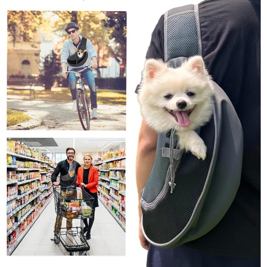 Tchsrim Dog Carrier Bag, Small Dog Carrier Bag, Puppy Shoulder Bag, Pet Transport Bag with Adjustable Shoulder Strap, Dog Carrier, Cat Carrier Bag for Small Dogs, 5 kg Tchsrim Dog Carrier Bag, Small Dog Carrier Bag, Puppy Shoulder Bag, Pet Transport Bag with Adjustable Shoulder Strap, Dog Carrier, Cat Carrier Bag for Small Dogs, 5 kg