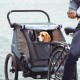 Thule Courier Bicycle Trailer for 2 Children, Aegean Blue, One Size Thule Courier Bicycle Trailer for 2 Children, Aegean Blue, One Size