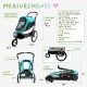 Trailblazer Jogger Dog Stroller for Medium Pets, Ventilated Pet Stroller for Cats and Dogs, Neptune Trailblazer Jogger Dog Stroller for Medium Pets, Ventilated Pet Stroller for Cats and Dogs, Neptune