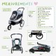 Trailblazer Jogger Dog Stroller for Medium Pets, Ventilated Pet Stroller for Cats and Dogs, Neptune Trailblazer Jogger Dog Stroller for Medium Pets, Ventilated Pet Stroller for Cats and Dogs, Neptune