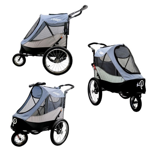 Trailblazer Jogger Dog Stroller for Medium Pets, Ventilated Pet Stroller for Cats and Dogs, Neptune Trailblazer Jogger Dog Stroller for Medium Pets, Ventilated Pet Stroller for Cats and Dogs, Neptune