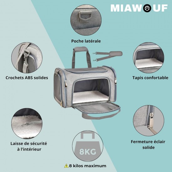 Transporttasche für Katzen, Transporttasche für Hunde, Transportbox für Katzen mit verstellbarem Schultergurt, Matratze für Katzen und kleine Hunde Transporttasche für Katzen, Transporttasche für Hunde, Transportbox für Katzen mit verstellbarem Schultergurt, Matratze für Katzen und kleine Hunde