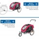 Trixie 12813 Bicycle Trailer, S: 53 × 60 × 60/117 cm, black/red. Trixie 12813 Bicycle Trailer, S: 53 × 60 × 60/117 cm, black/red.