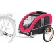 Trixie 12813 Bicycle Trailer, S: 53 × 60 × 60/117 cm, black/red. Trixie 12813 Bicycle Trailer, S: 53 × 60 × 60/117 cm, black/red.