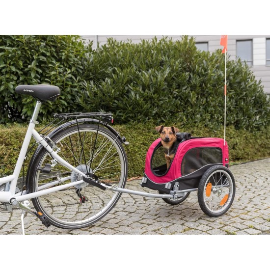 Trixie 12814 Bicycle Trailer, M: 63 × 68 × 75/137 cm, black/red Trixie 12814 Bicycle Trailer, M: 63 × 68 × 75/137 cm, black/red
