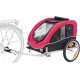 Trixie 12814 Bicycle Trailer, M: 63 × 68 × 75/137 cm, black/red Trixie 12814 Bicycle Trailer, M: 63 × 68 × 75/137 cm, black/red