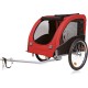 Trixie 12814 Bicycle Trailer, M: 63 × 68 × 75/137 cm, black/red Trixie 12814 Bicycle Trailer, M: 63 × 68 × 75/137 cm, black/red