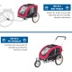 Trixie 12814 Bicycle Trailer, M: 63 × 68 × 75/137 cm, black/red Trixie 12814 Bicycle Trailer, M: 63 × 68 × 75/137 cm, black/red