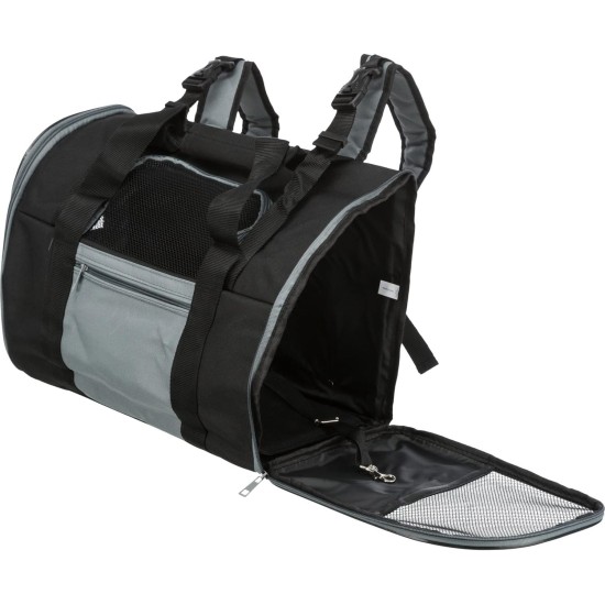 Trixie 2882 Connor backpack, 42 × 29 × 21 cm, black / blue Trixie 2882 Connor backpack, 42 × 29 × 21 cm, black / blue