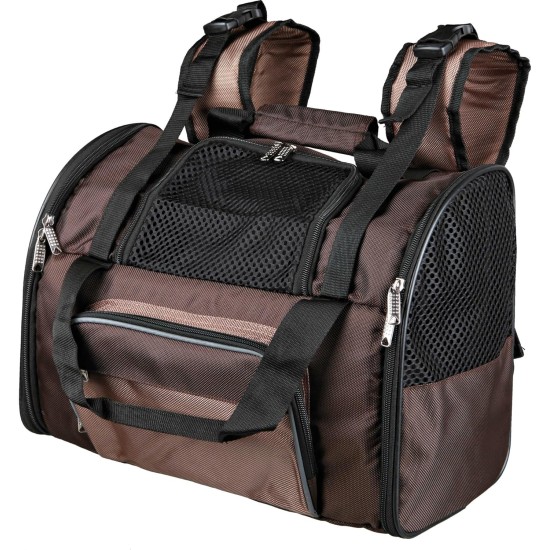 Trixie 2882 Connor backpack, 42 × 29 × 21 cm, black / blue Trixie 2882 Connor backpack, 42 × 29 × 21 cm, black / blue