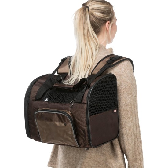 Trixie 2882 Connor backpack, 42 × 29 × 21 cm, black / blue Trixie 2882 Connor backpack, 42 × 29 × 21 cm, black / blue