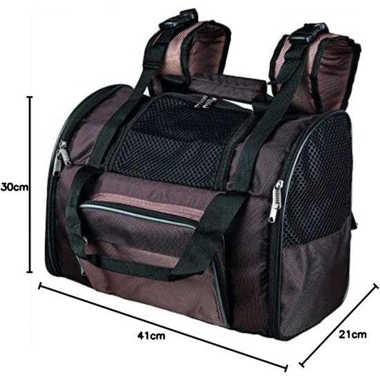 Trixie 2882 Connor backpack, 42 × 29 × 21 cm, black / blue Trixie 2882 Connor backpack, 42 × 29 × 21 cm, black / blue