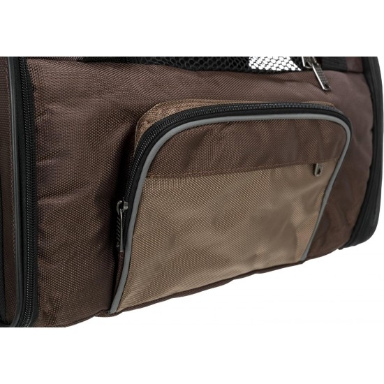 Trixie 28871 Shiva backpack, 41x 30 x 21 cm, brown / beige Trixie 28871 Shiva backpack, 41x 30 x 21 cm, brown / beige