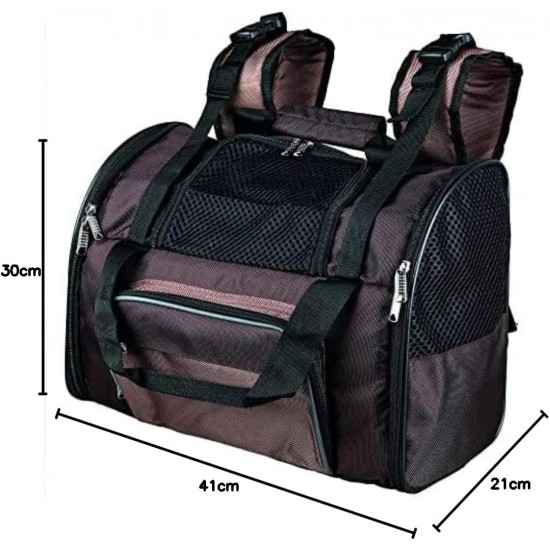 Trixie 28871 Shiva backpack, 41x 30 x 21 cm, brown / beige Trixie 28871 Shiva backpack, 41x 30 x 21 cm, brown / beige