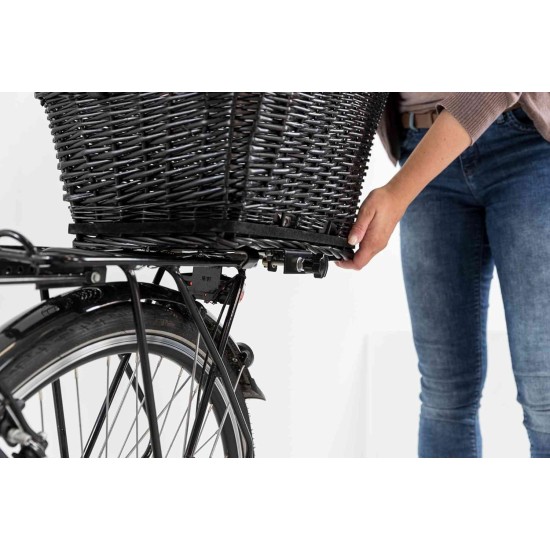 Trixie Bicycle Basket For Carrier, With Lattice, 35X49 55cm, Black Trixie Bicycle Basket For Carrier, With Lattice, 35X49 55cm, Black