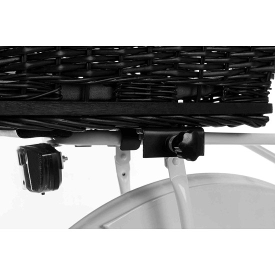 Trixie Bicycle Basket For Carrier, With Lattice, 35X49 55cm, Black Trixie Bicycle Basket For Carrier, With Lattice, 35X49 55cm, Black
