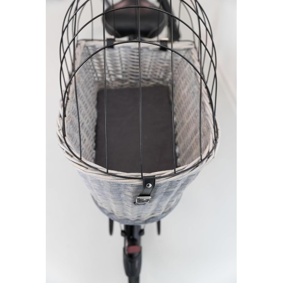 Trixie Bicycle Basket For Carrier, With Lattice, 35X49 55cm, Black Trixie Bicycle Basket For Carrier, With Lattice, 35X49 55cm, Black