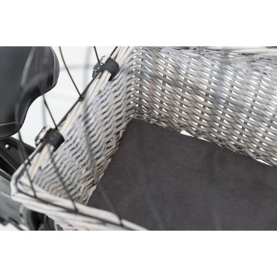 Trixie Bicycle Basket For Carrier, With Lattice, 35X49 55cm, Black Trixie Bicycle Basket For Carrier, With Lattice, 35X49 55cm, Black