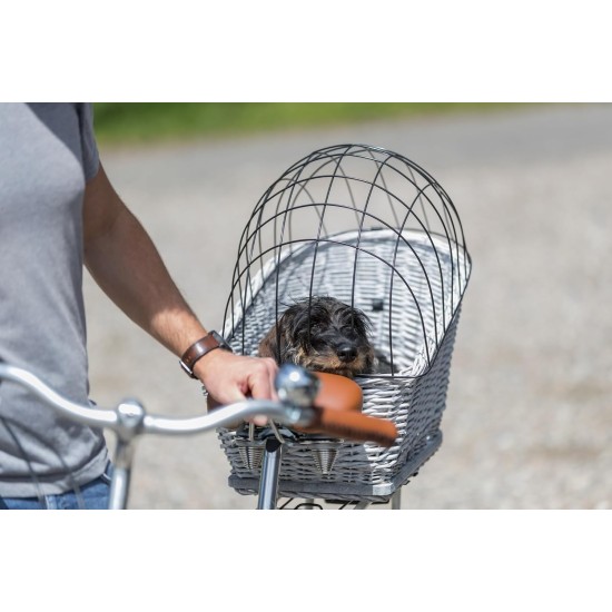 Trixie Bicycle Basket For Carrier, With Lattice, 35X49 55cm, Black Trixie Bicycle Basket For Carrier, With Lattice, 35X49 55cm, Black