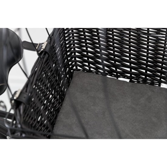 Trixie Bicycle Basket For Carrier, With Lattice, 35X49 55cm, Black Trixie Bicycle Basket For Carrier, With Lattice, 35X49 55cm, Black