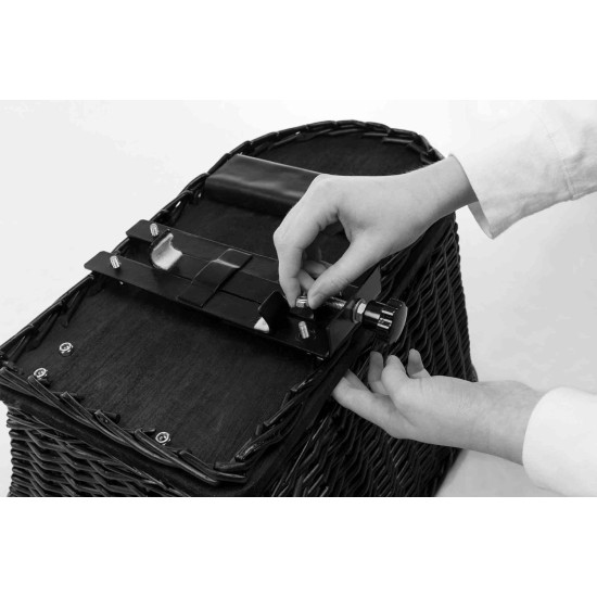 Trixie Bicycle Basket For Carrier, With Lattice, 35X49 55cm, Black Trixie Bicycle Basket For Carrier, With Lattice, 35X49 55cm, Black