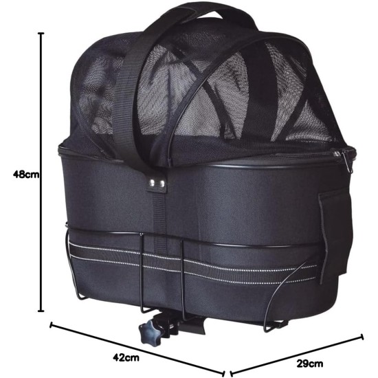 Trixie Bicycle bag, 48 × 29 × 42cm, Black Trixie Bicycle bag, 48 × 29 × 42cm, Black